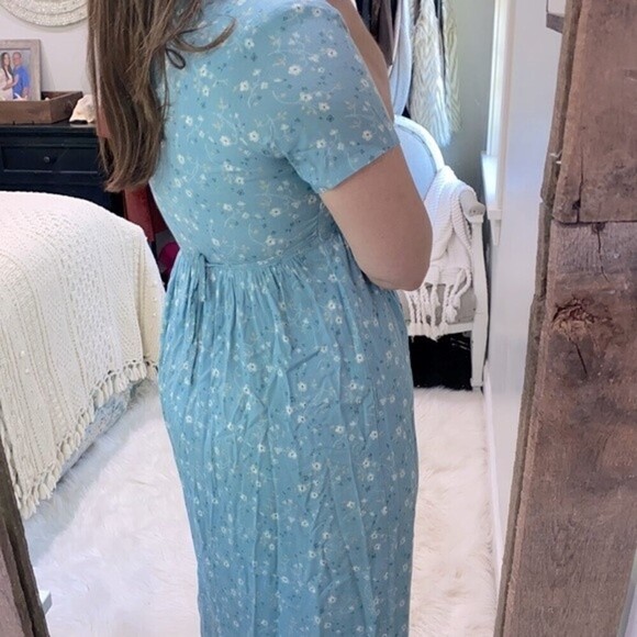 Erika Studios vintage petite medium floral maxi dress - Picture 7 of 10